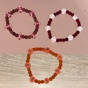 Adult sports bracelets Handcrafted by me